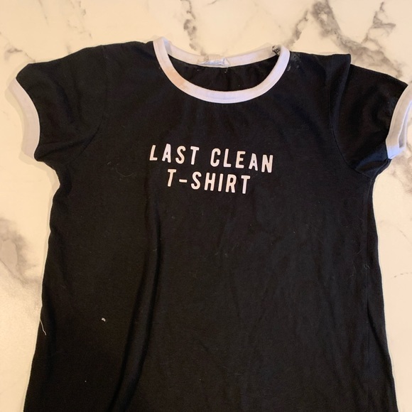 Short sleeve T-shirt with “my last clean T-shirt“ print on the chest size medium - Picture 2 of 5